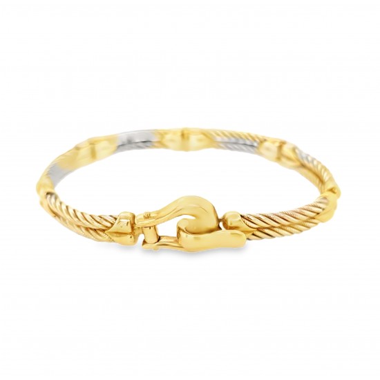 Pre Owned 9ct Two Tone Bracelet ZA789